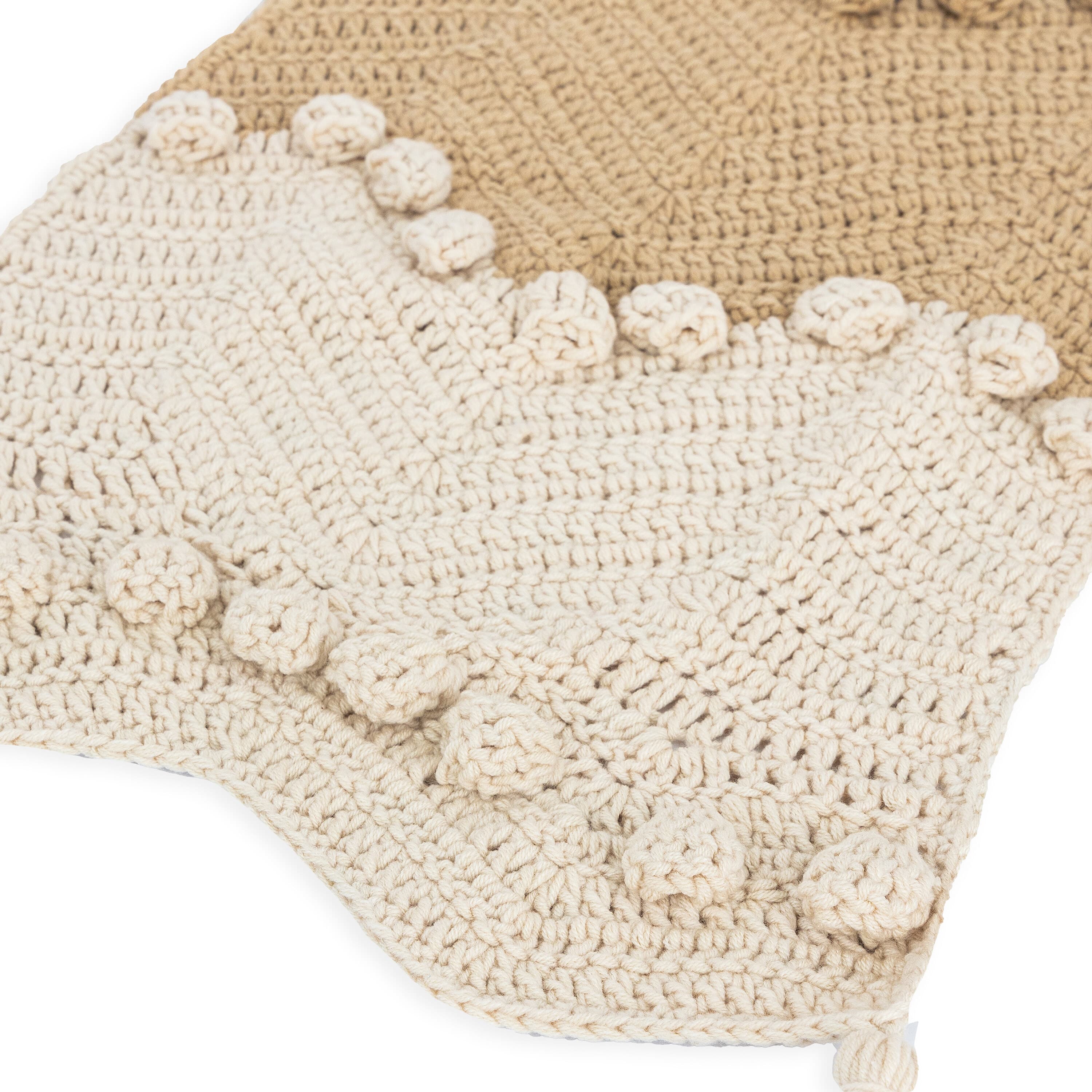 The Sak Haven Cozy Scarf - Hand Crochet - Neutral Multi
