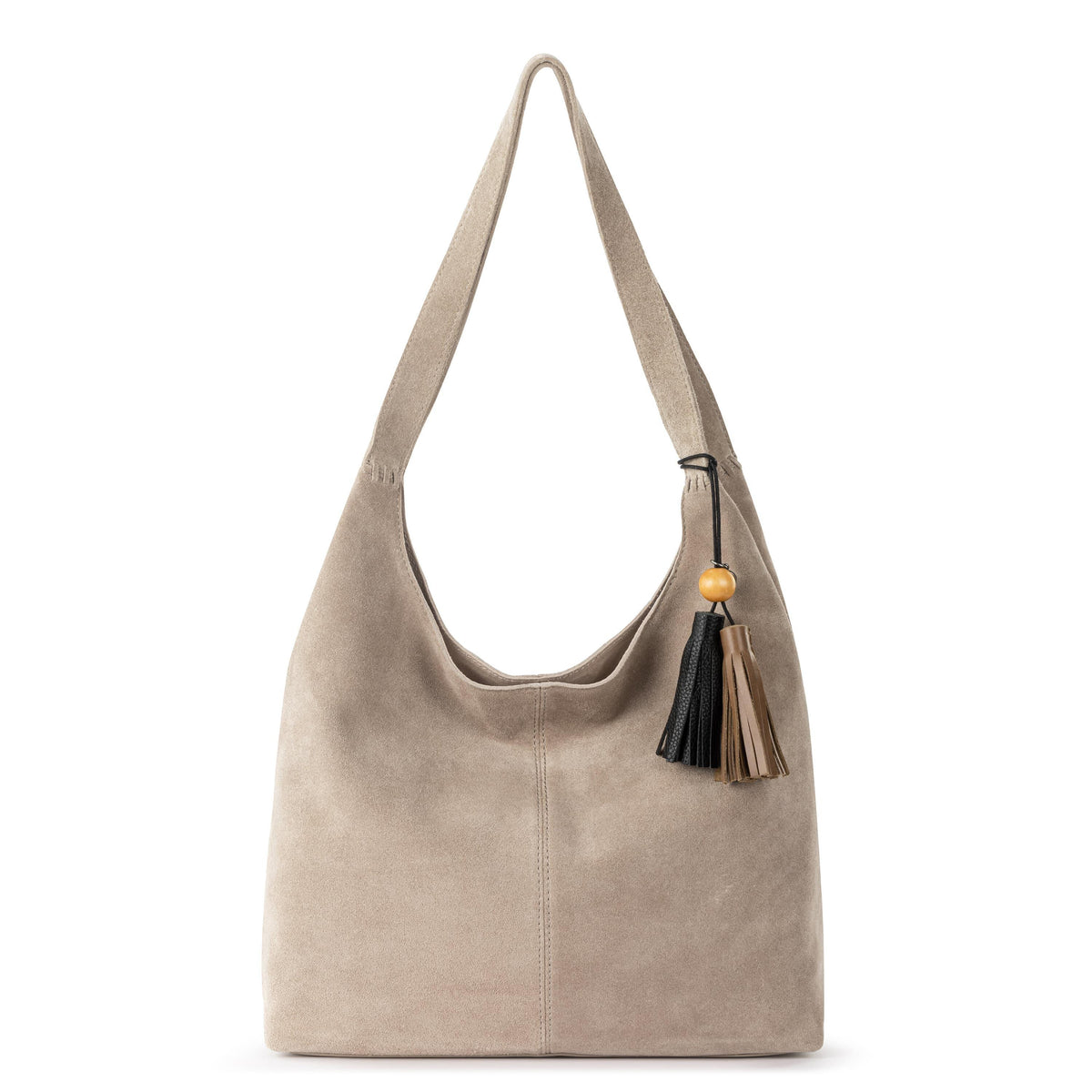 Huntley Hobo Bag in Sand Suede