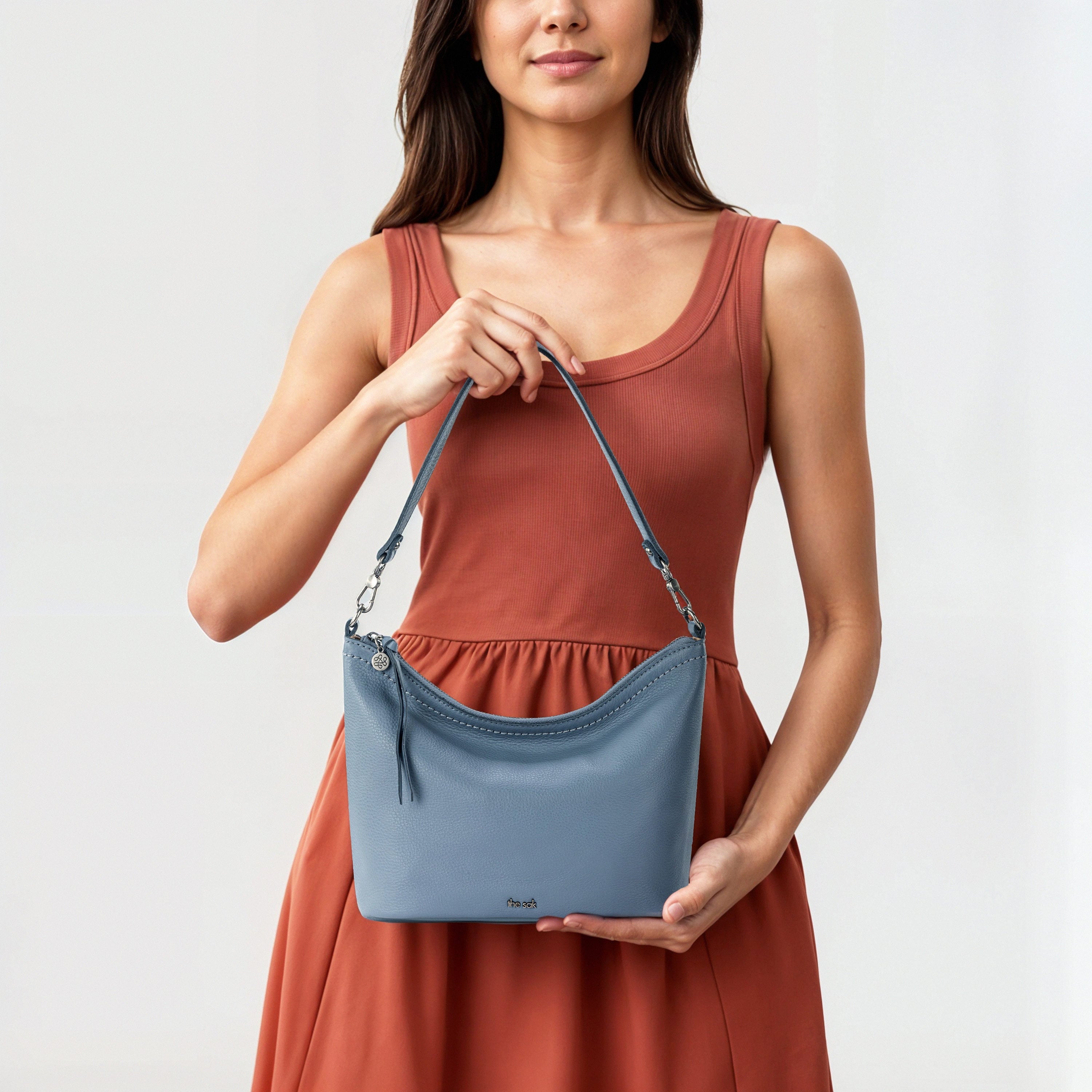The Sak Jasmine Small Hobo - Leather - Maritime