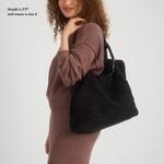The Sak Los Feliz Large Tote - Hand Crochet - Black