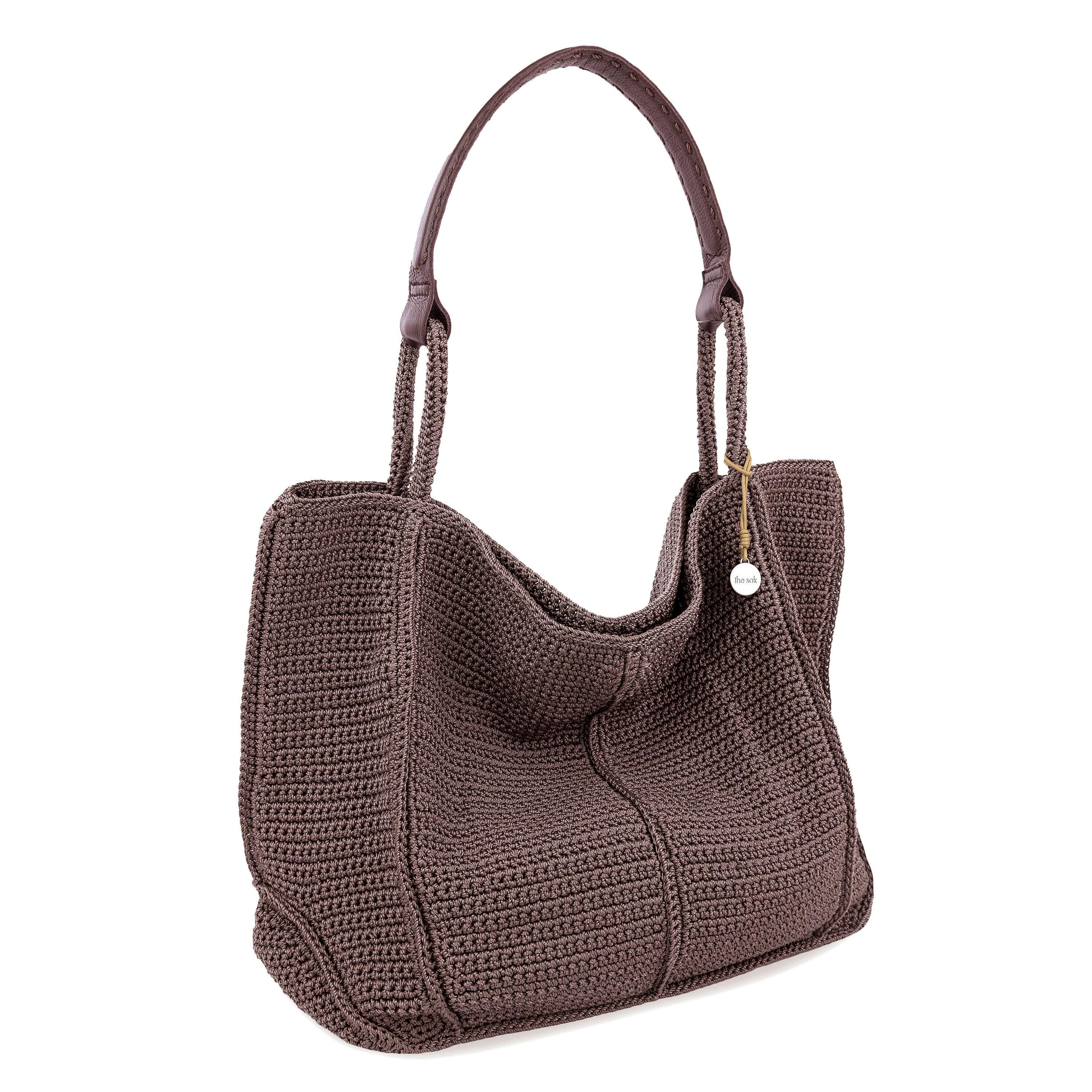 The Sak Los Feliz Large Tote - Hand Crochet - Mushroom
