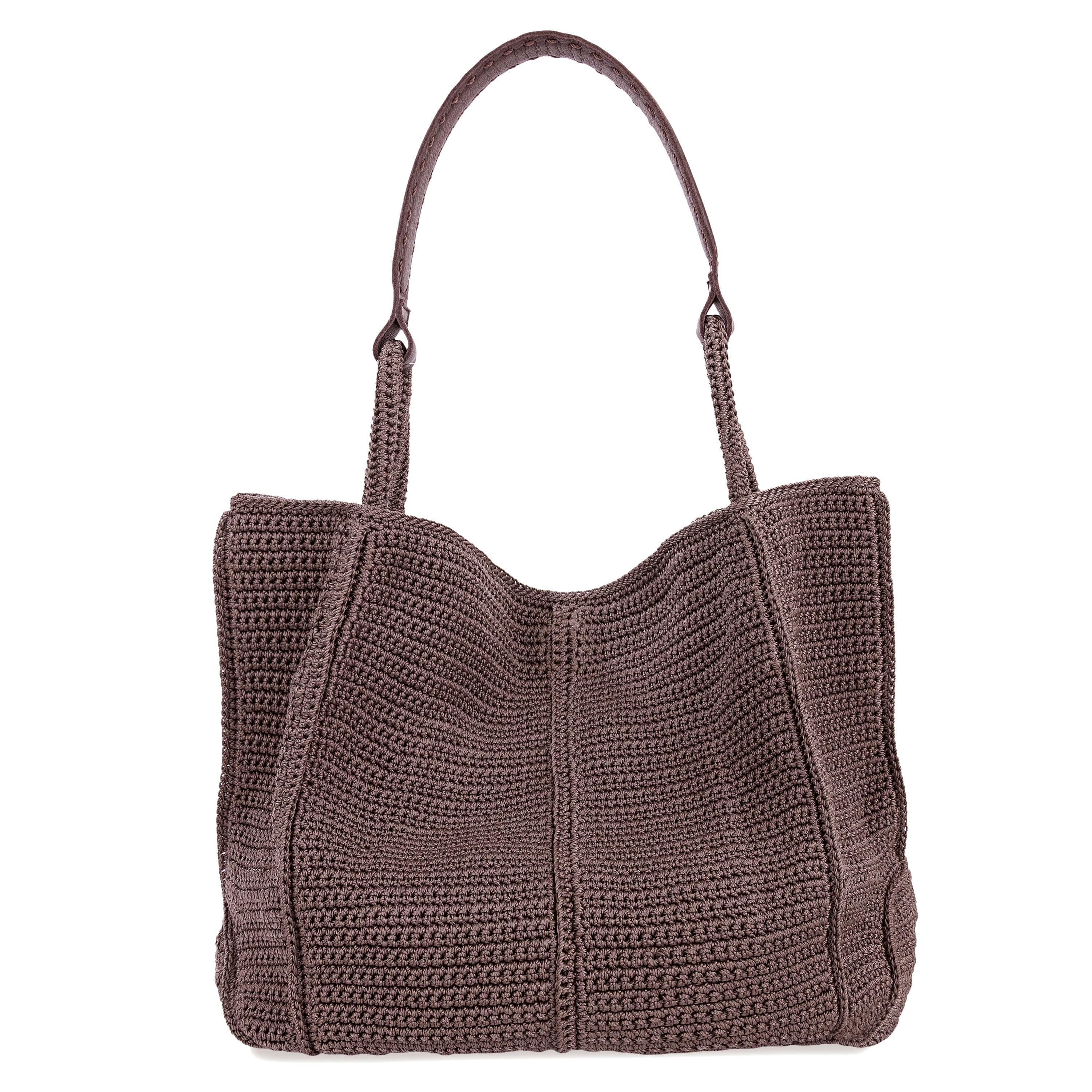 The Sak Los Feliz Large Tote - Hand Crochet - Mushroom