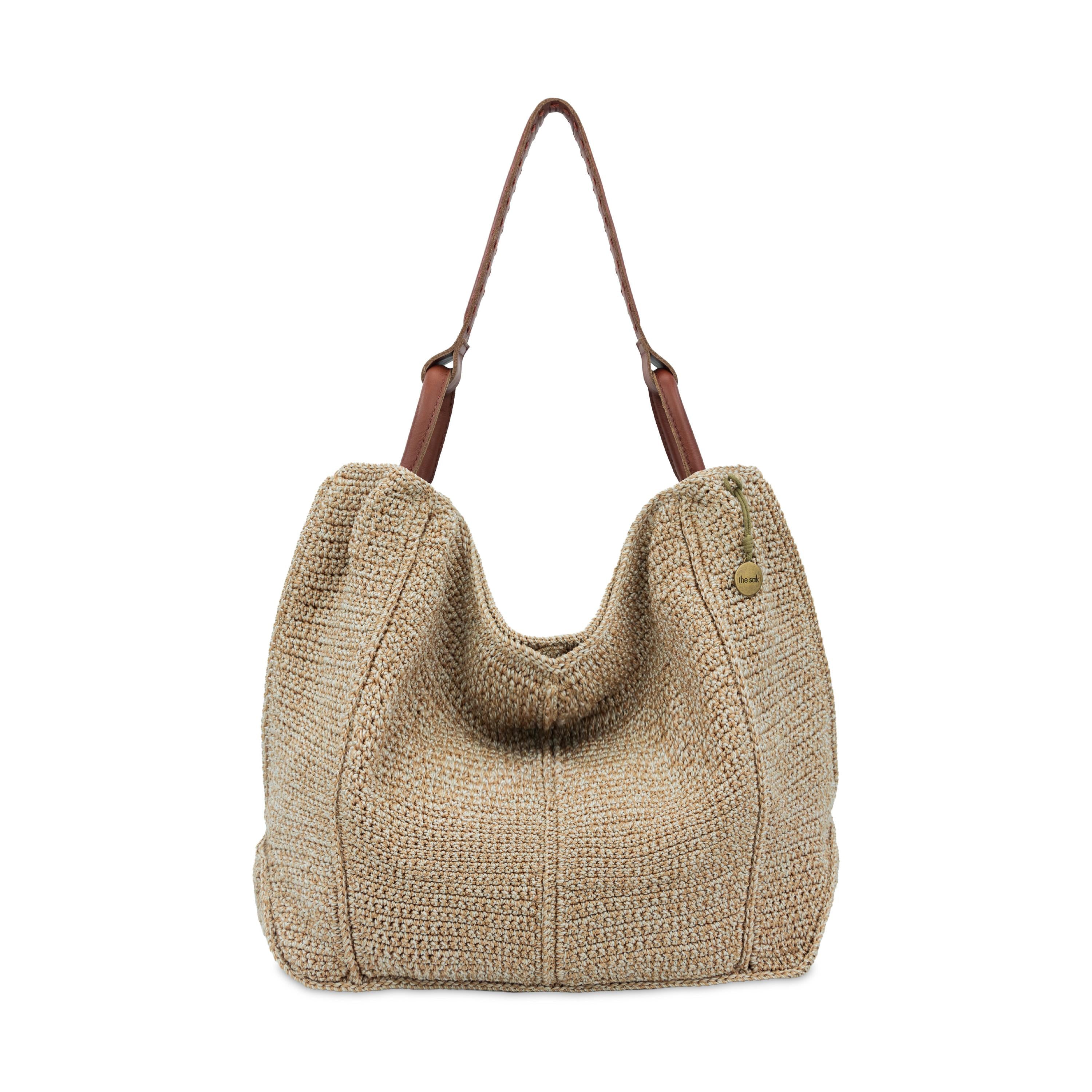Los Feliz Large Tote Bag in Bamboo Static Crochet – The Sak