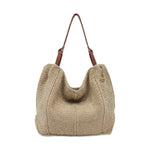 The Sak Los Feliz Large Tote - Hand Crochet - Bamboo Static
