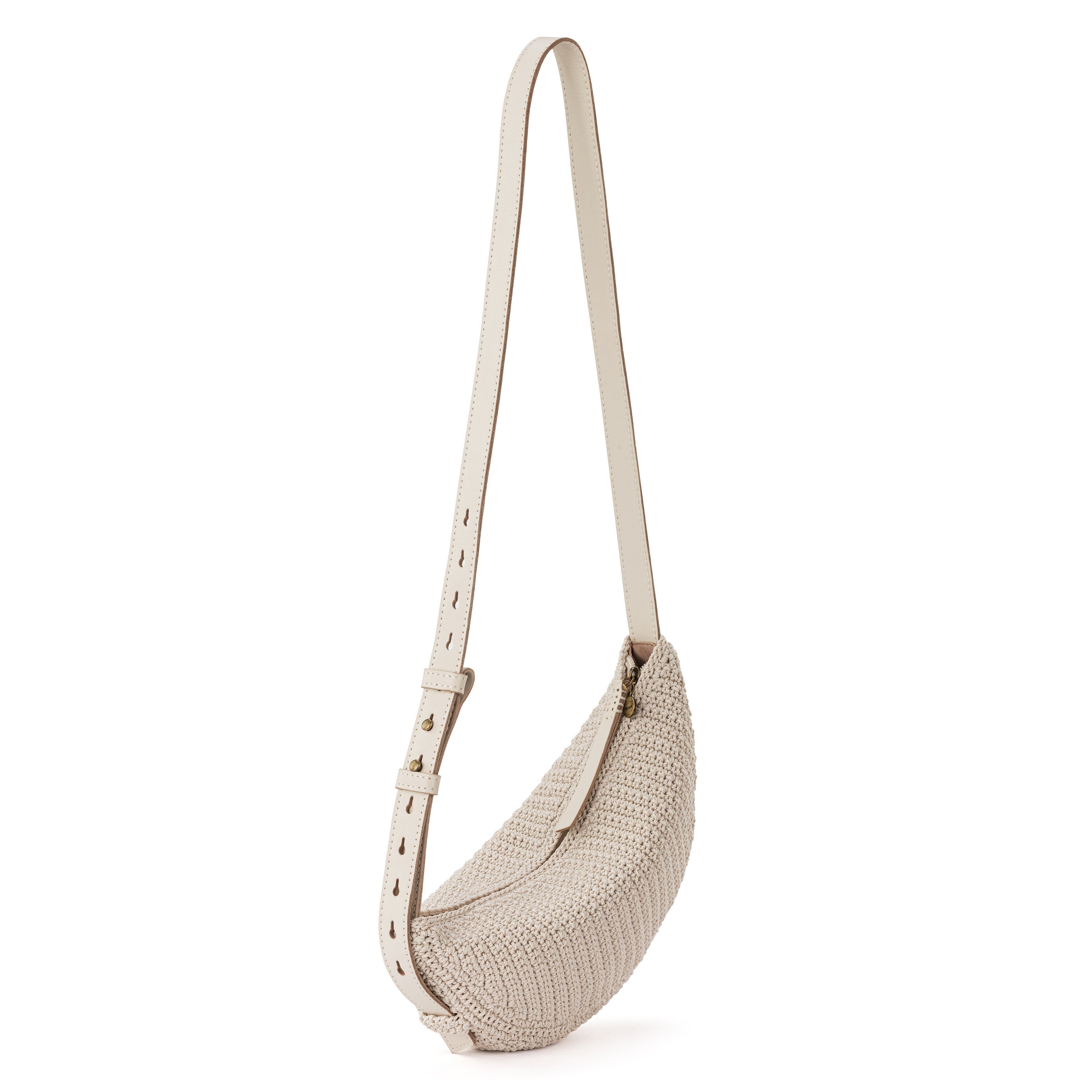 The Sak Tess Sling Bag - |Hand Crochet - Ecru|