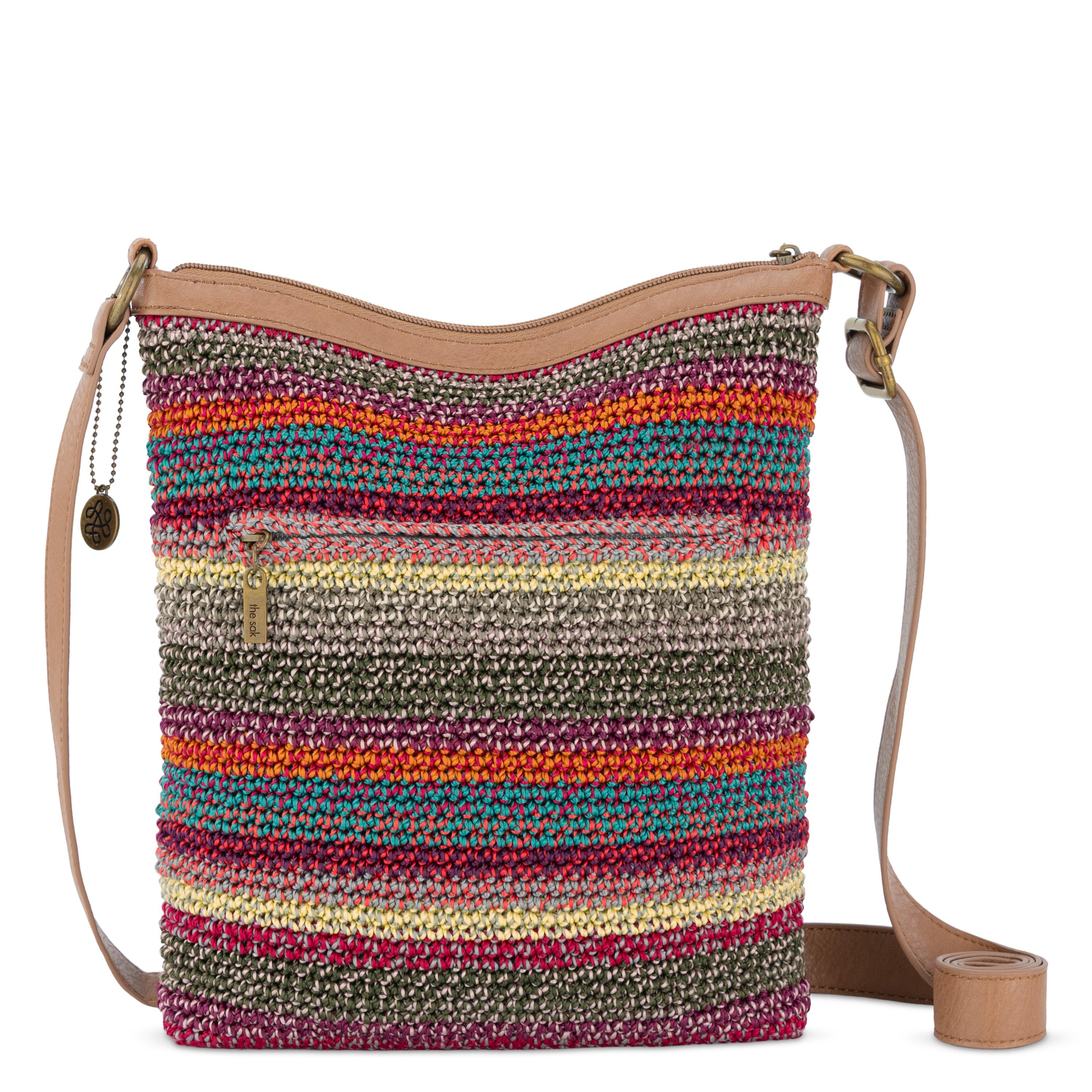The Sak Lucia Crossbody - Hand Crochet - Sunset Stripe