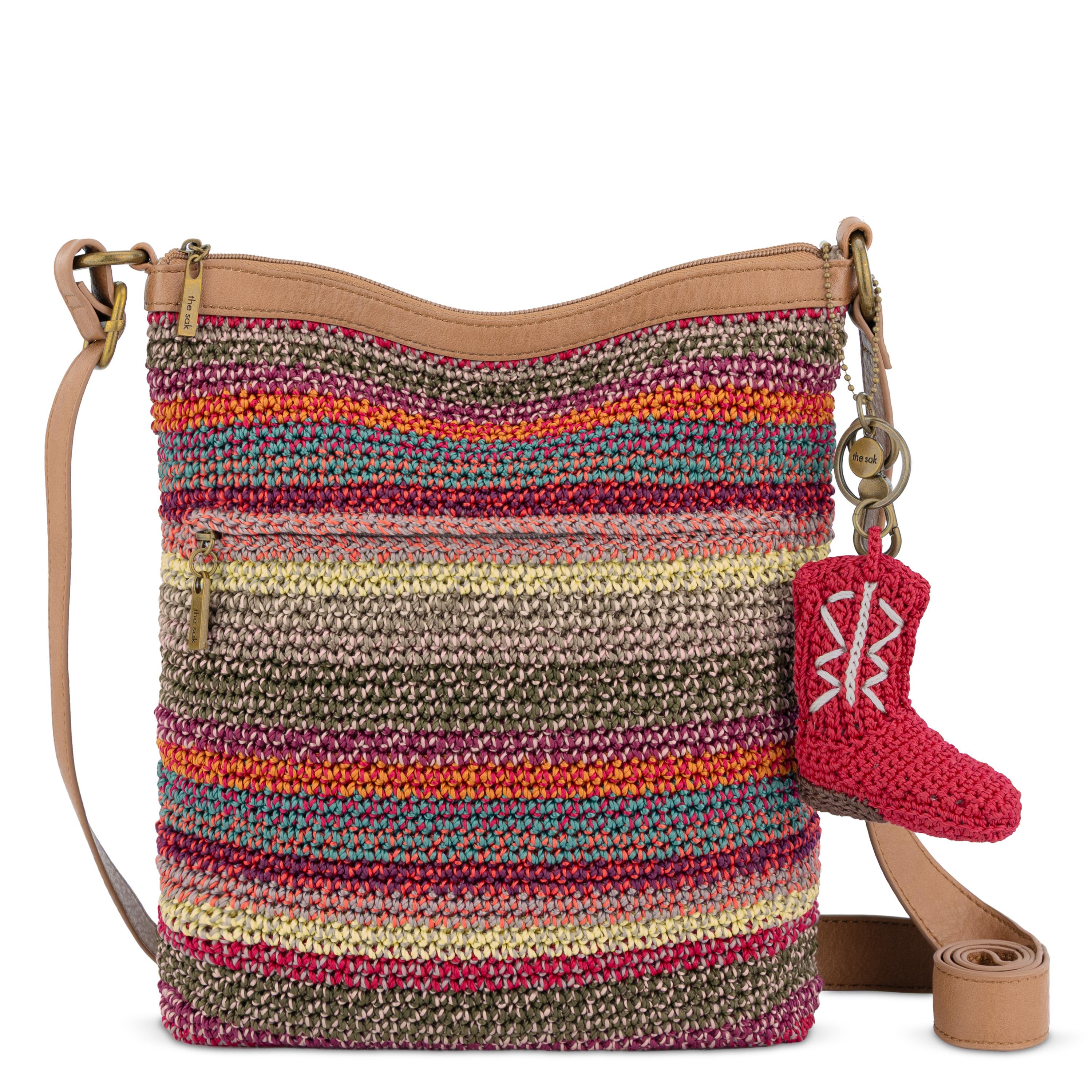 The Sak Lucia Crossbody - Hand Crochet - Sunset Stripe