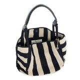 The Sak Los Feliz Large Tote - Hand Crochet - Black Stripe