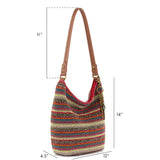 The Sak Sequoia Hobo - |Hand Crochet - Sunset Stripe|