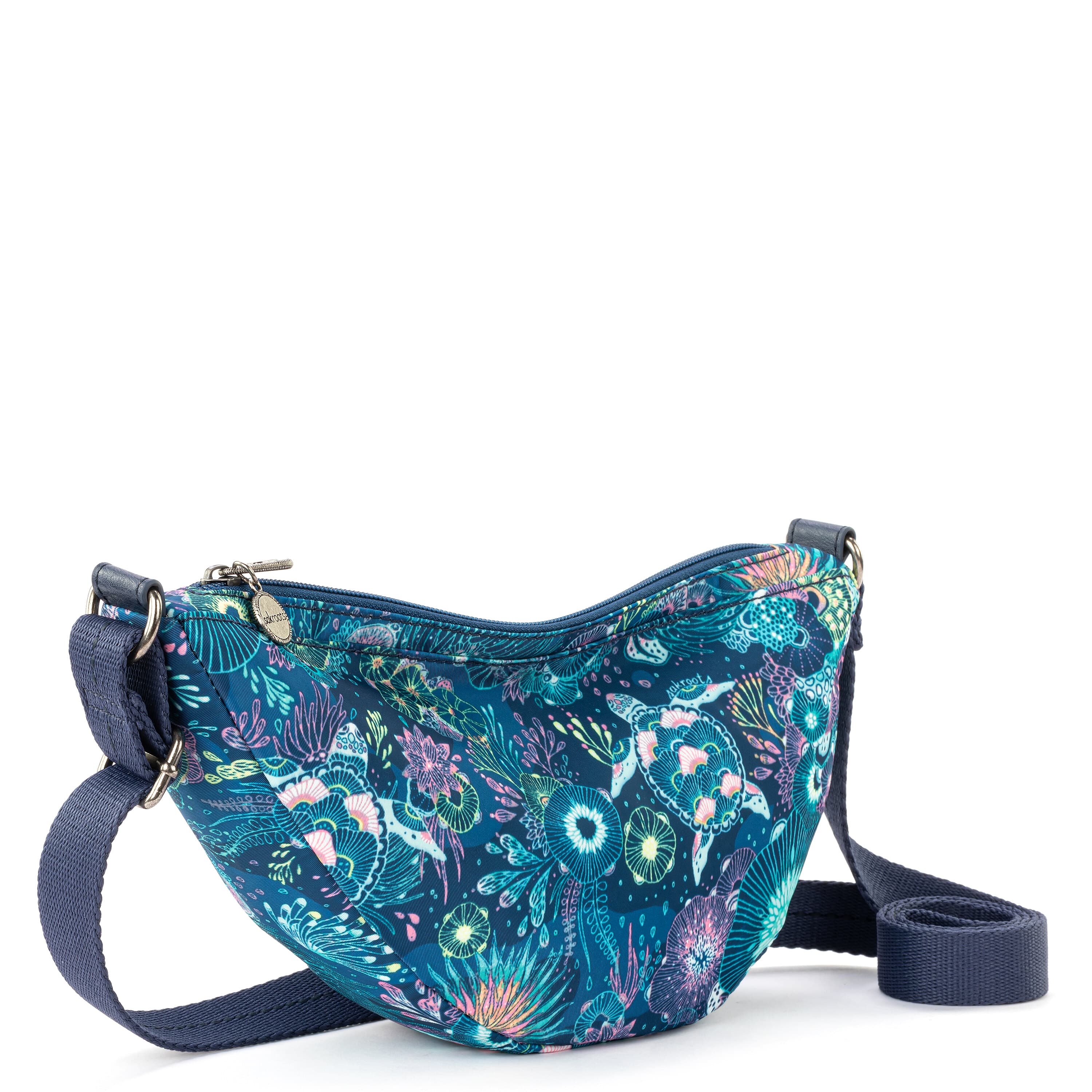 Sakroots Tess Sling - EcoTwill - Royal Blue Seascape