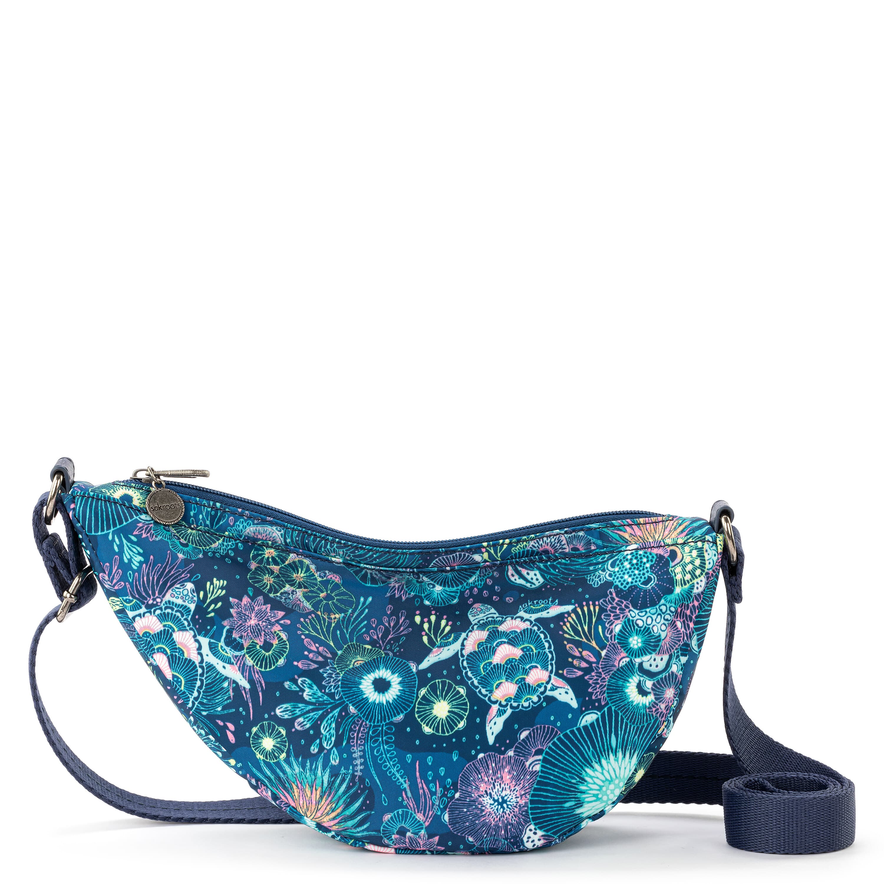 Sakroots Tess Sling - EcoTwill - Royal Blue Seascape