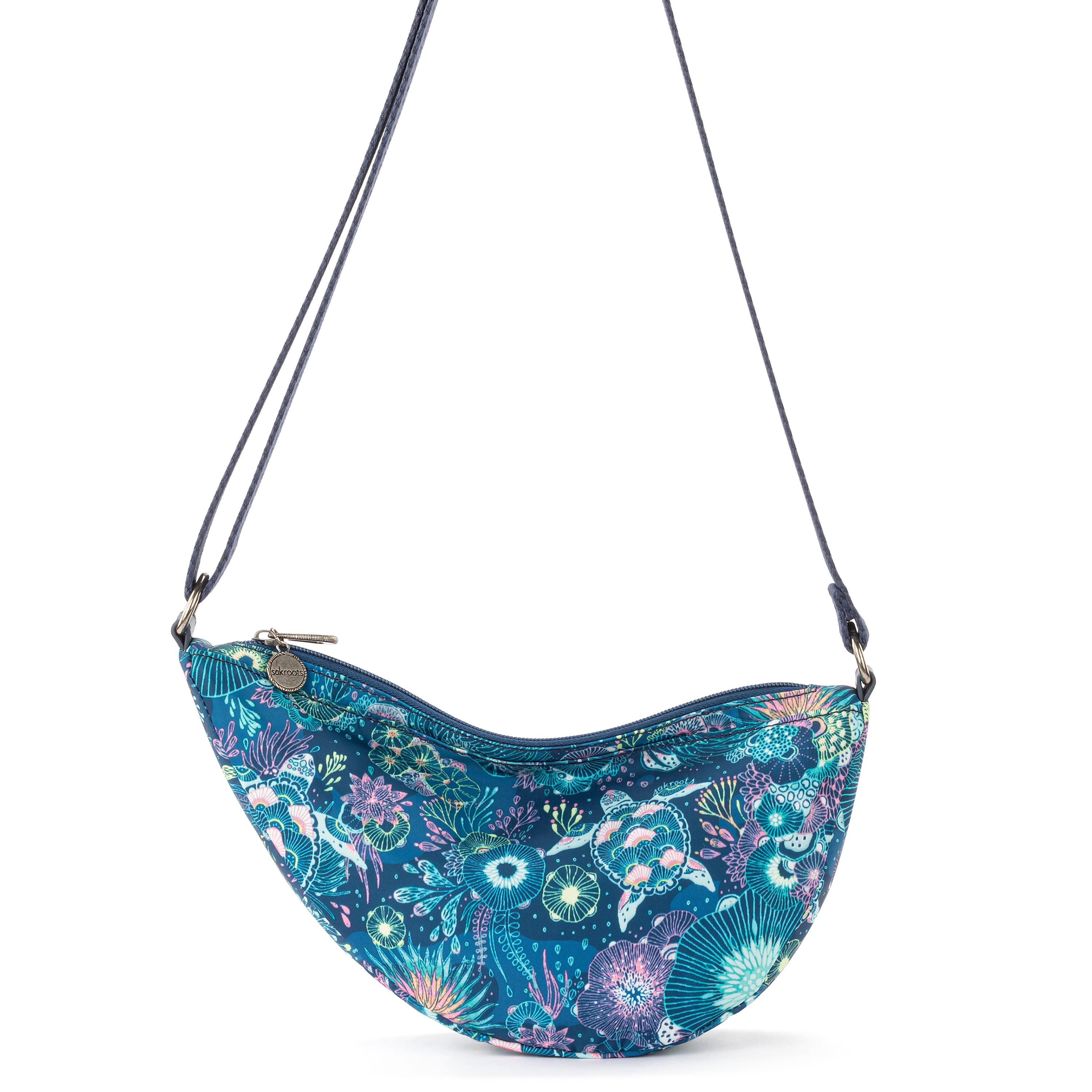 Sakroots Tess Sling - EcoTwill - Royal Blue Seascape