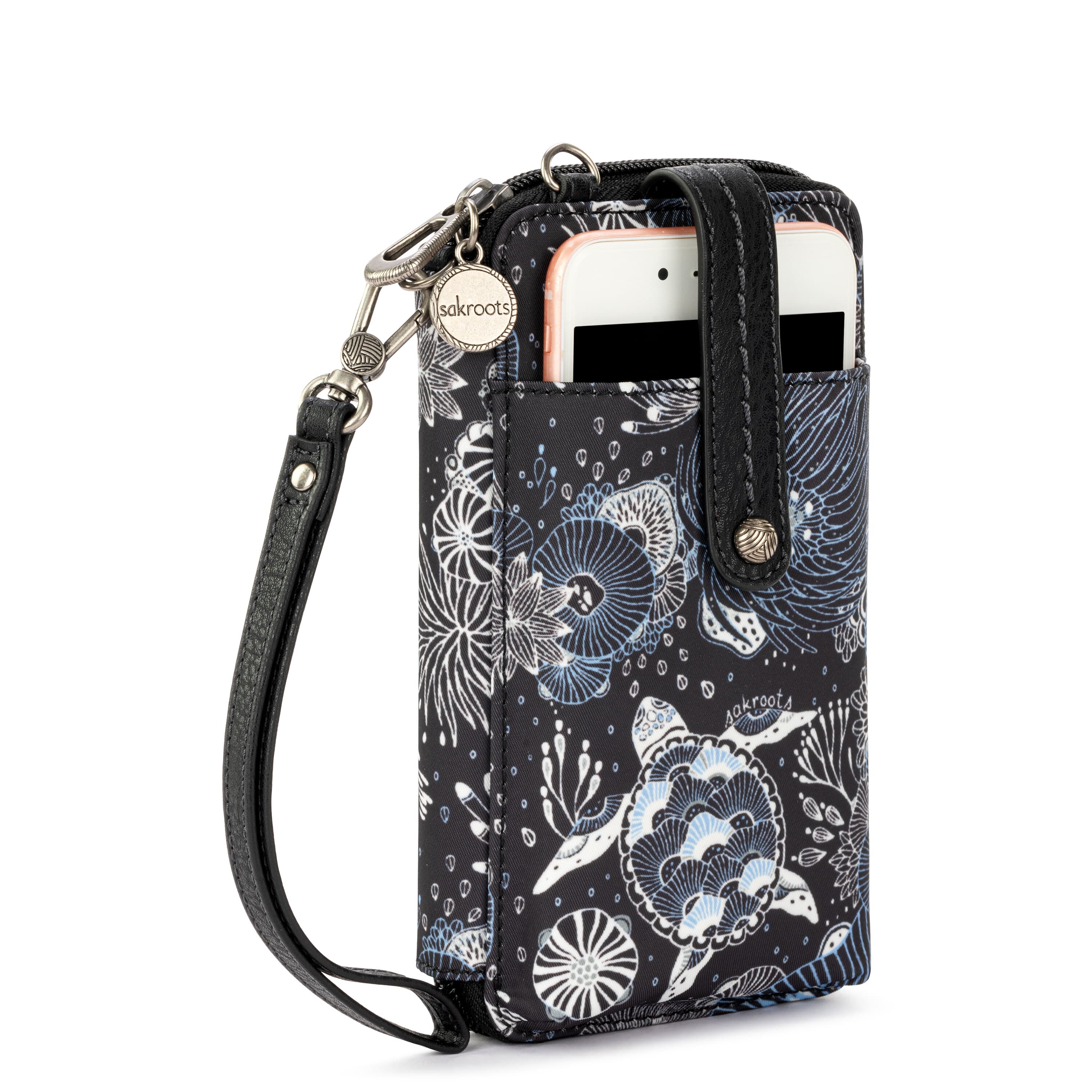 Sakroots Salinas Smartphone Wallet - EcoTwill - Midnight Seascape
