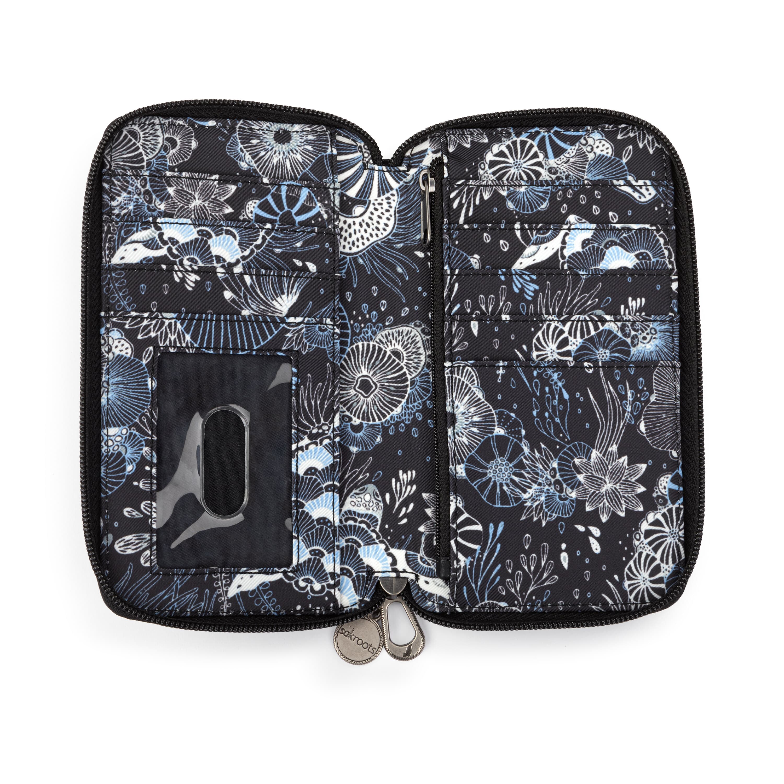 Sakroots Salinas Smartphone Wallet - EcoTwill - Midnight Seascape