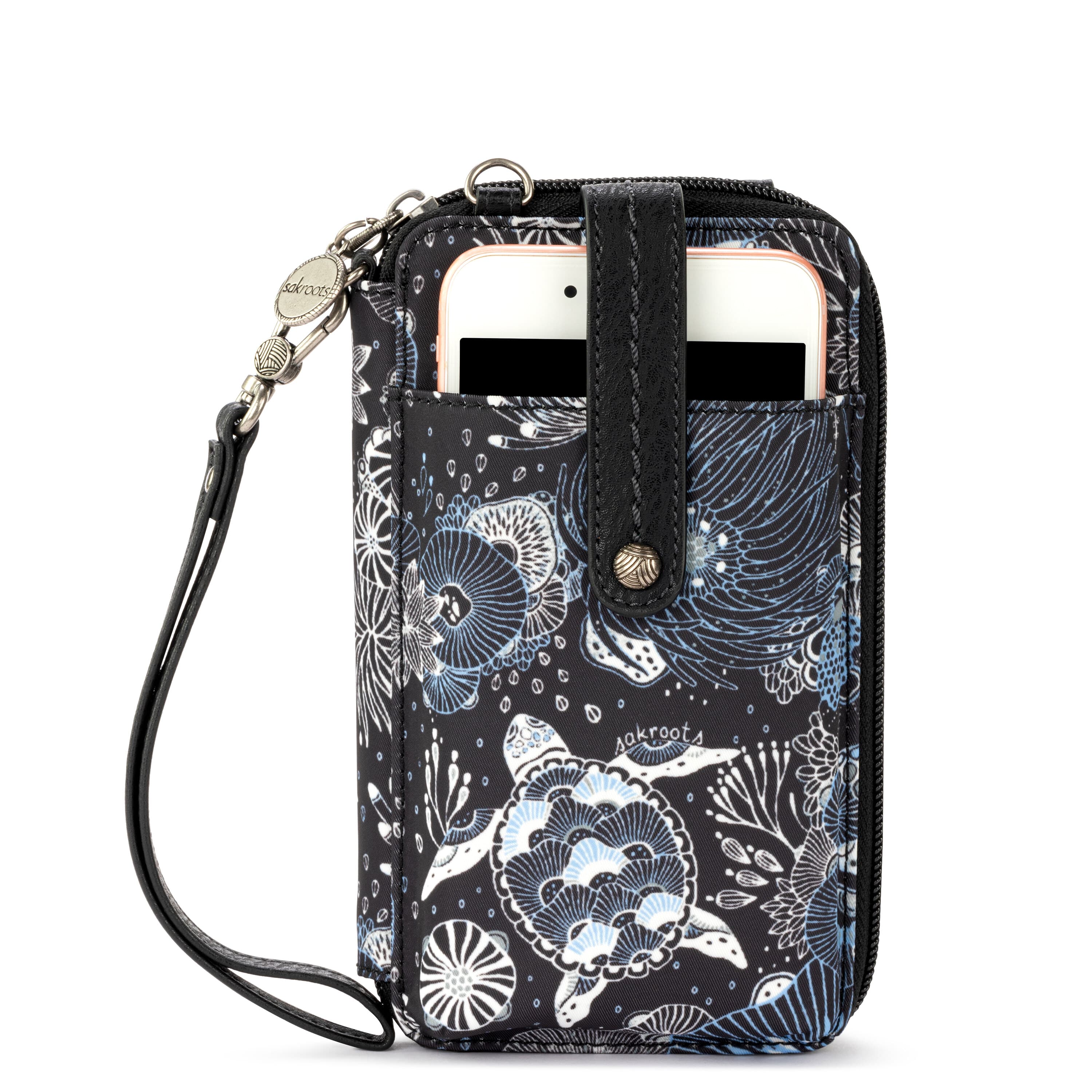 Sakroots Salinas Smartphone Wallet - EcoTwill - Midnight Seascape