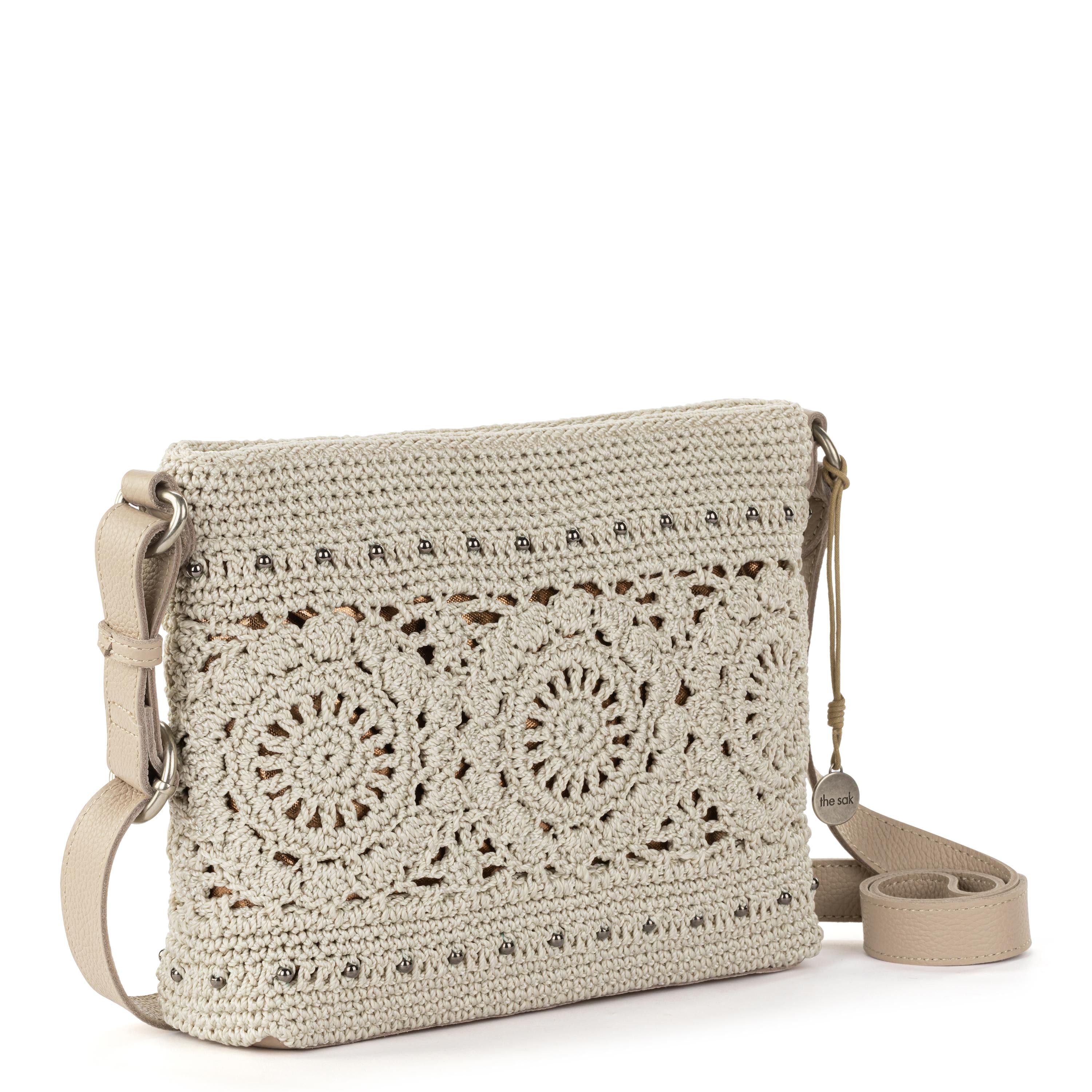 The Sak Melrose Crossbody - Hand Crochet - Natural Medallion