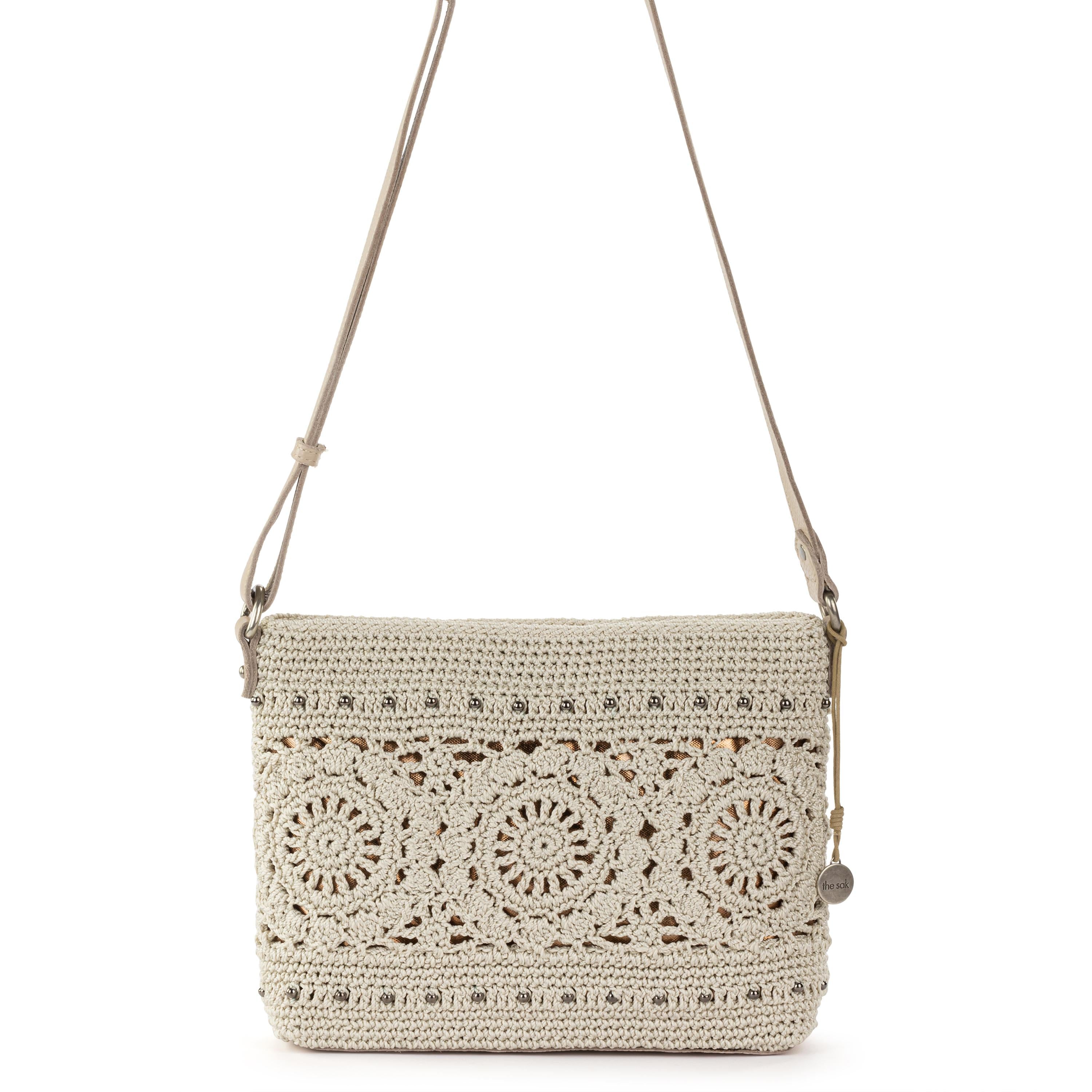 The Sak Melrose Crossbody - Hand Crochet - Natural Medallion