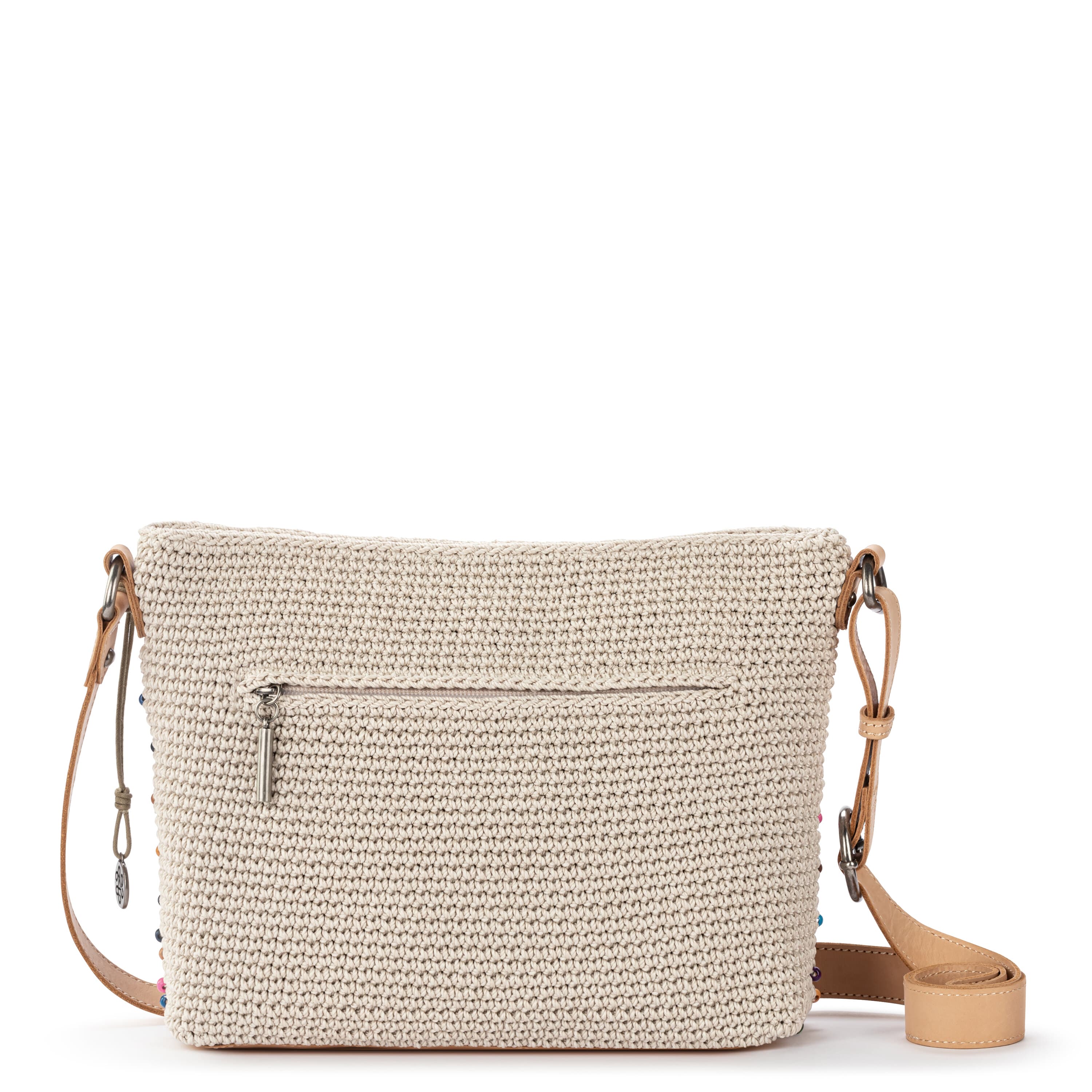 The Sak Melrose Crossbody - Hand Crochet - Ecru Multi Beads
