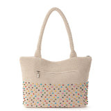 The Sak Crafted Classic Carryall - Hand Crochet - Ecru Multi Beads