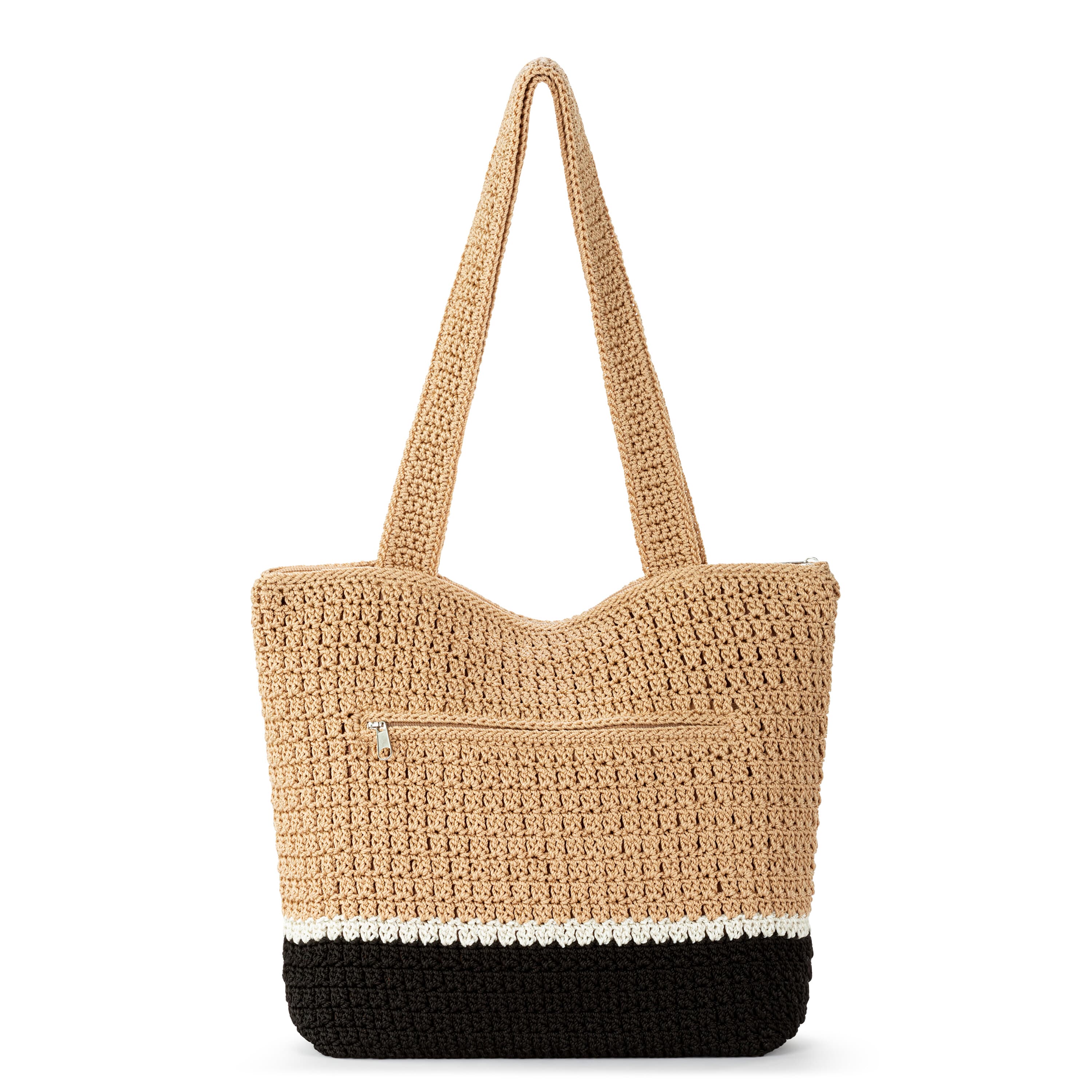 The Sak Casual Classics Tote - Hand Crochet - Bamboo Block