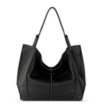 The Sak Los Feliz Large Tote - Leather - Black Pebble