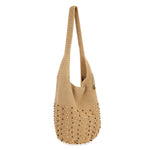 The Sak 120 Hobo - Hand Crochet - Bamboo Neutral Beads