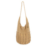 The Sak 120 Hobo - Hand Crochet - Bamboo Neutral Beads