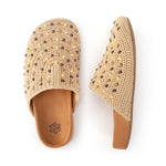 The Sak Bolinas Clog - Hand Crochet - Bamboo Neutral Beads
