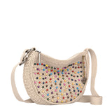 The Sak Ryder Small Crossbody - Hand Crochet - Ecru Multi Beads