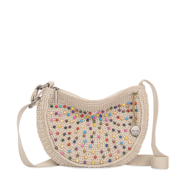 Ryder Small Crossbody - Hand Crochet - Ecru Multi Beads – The Sak