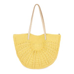 The Sak Faye Large Tote - Hand Crochet - Chartreuse Sunbeam