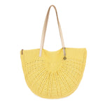 The Sak Faye Large Tote - Hand Crochet - Chartreuse Sunbeam