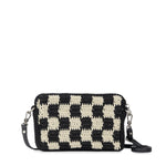The Sak Cora Smartphone Crossbody - Hand Crochet - Black Check
