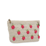 The Sak Essential Pouch - Hand Crochet - Natural Strawberries