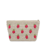 The Sak Essential Pouch - Hand Crochet - Natural Strawberries