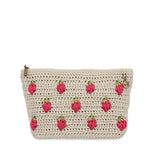 The Sak Essential Pouch - Hand Crochet - Natural Strawberries