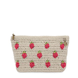 The Sak Essential Pouch - Hand Crochet - Natural Strawberries