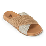 The Sak Penelope Sandal - Hand Crochet - Natural and Bamboo Block