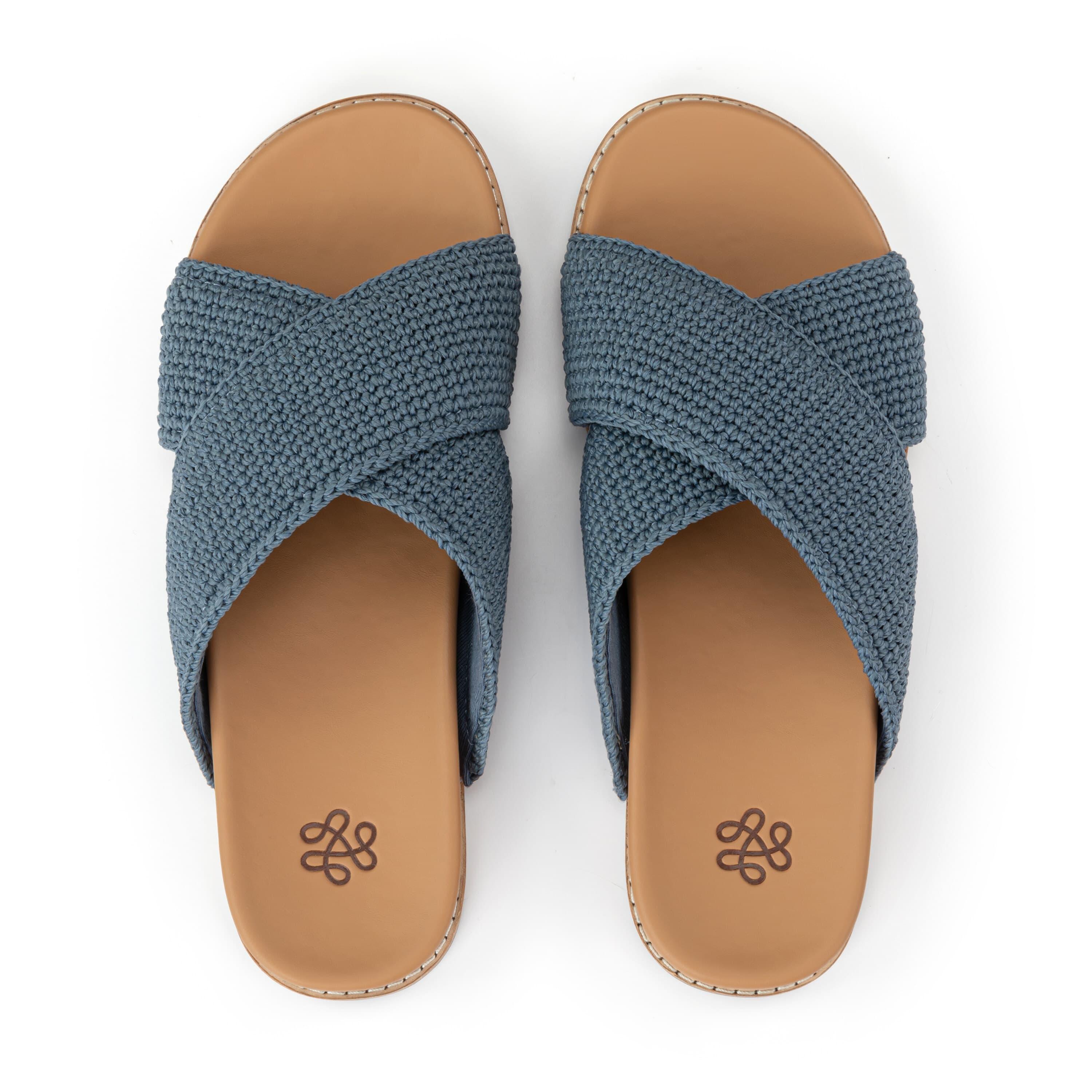 The Sak Penelope Sandal - Hand Crochet - Maritime