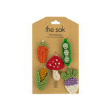 The Sak Yarnicharmz 5 Pack - Hand Crochet - Veggies