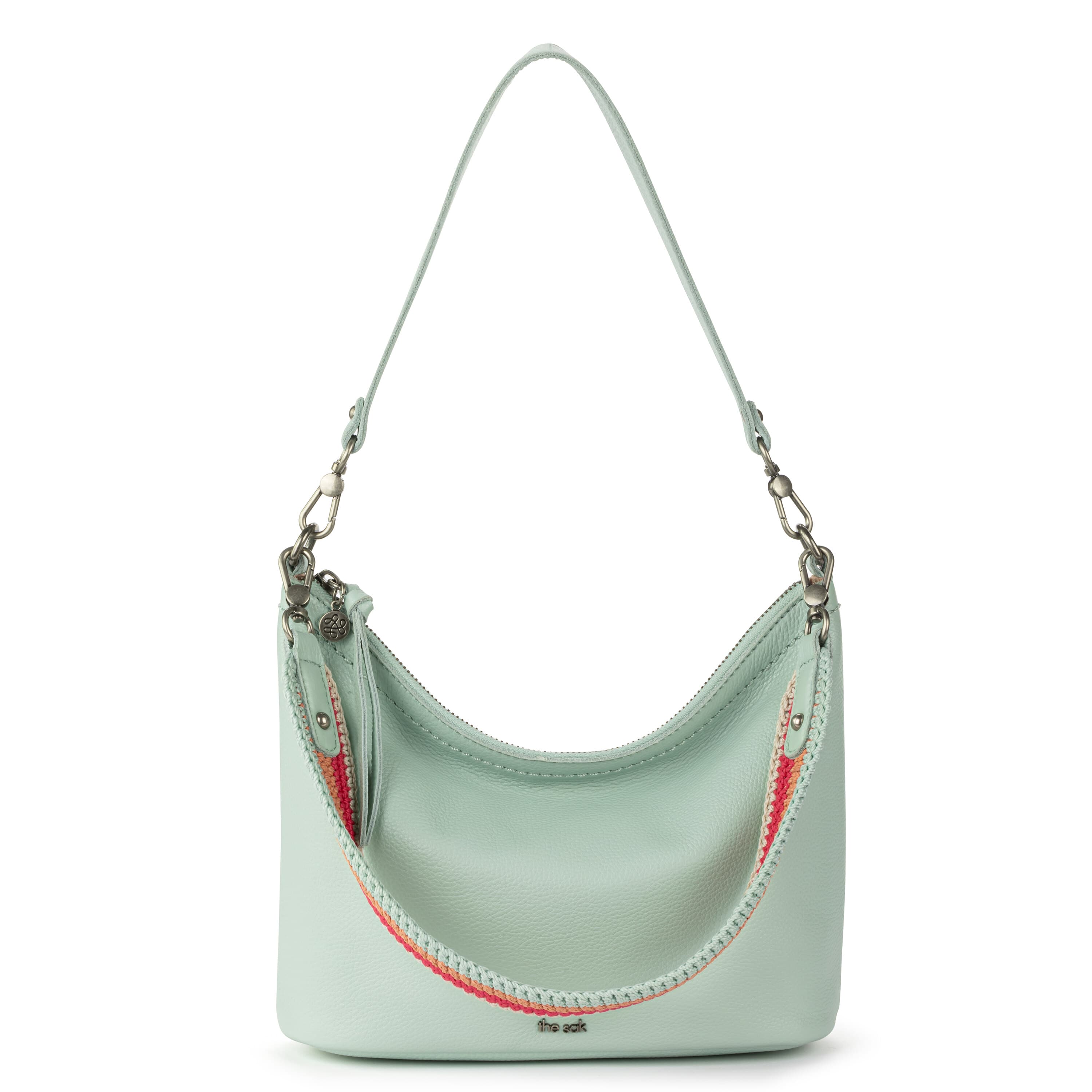 The Sak Jasmine Small Hobo - Leather - Aqua