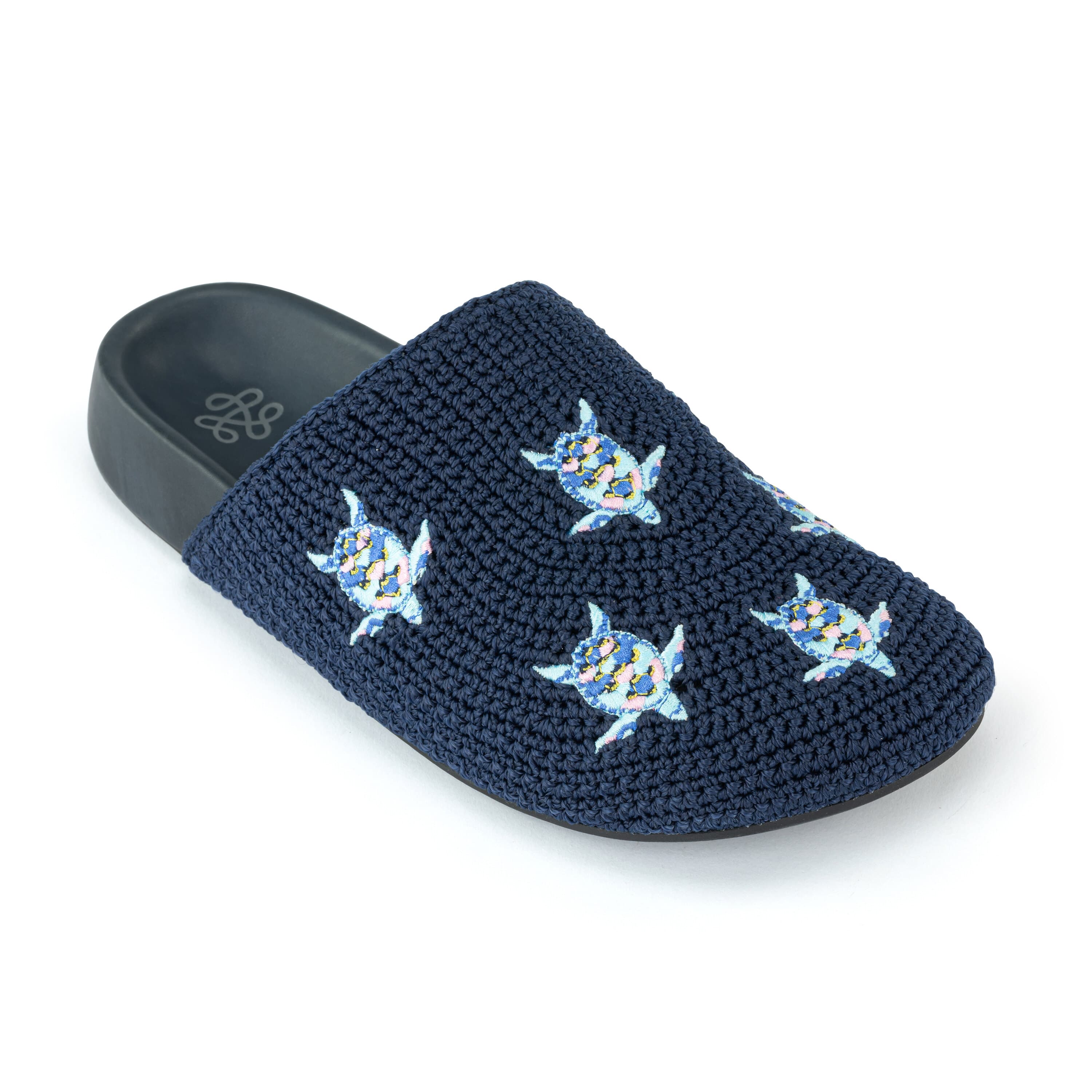 The Sak Bolinas Clog - Hand Crochet - Denim Turtle