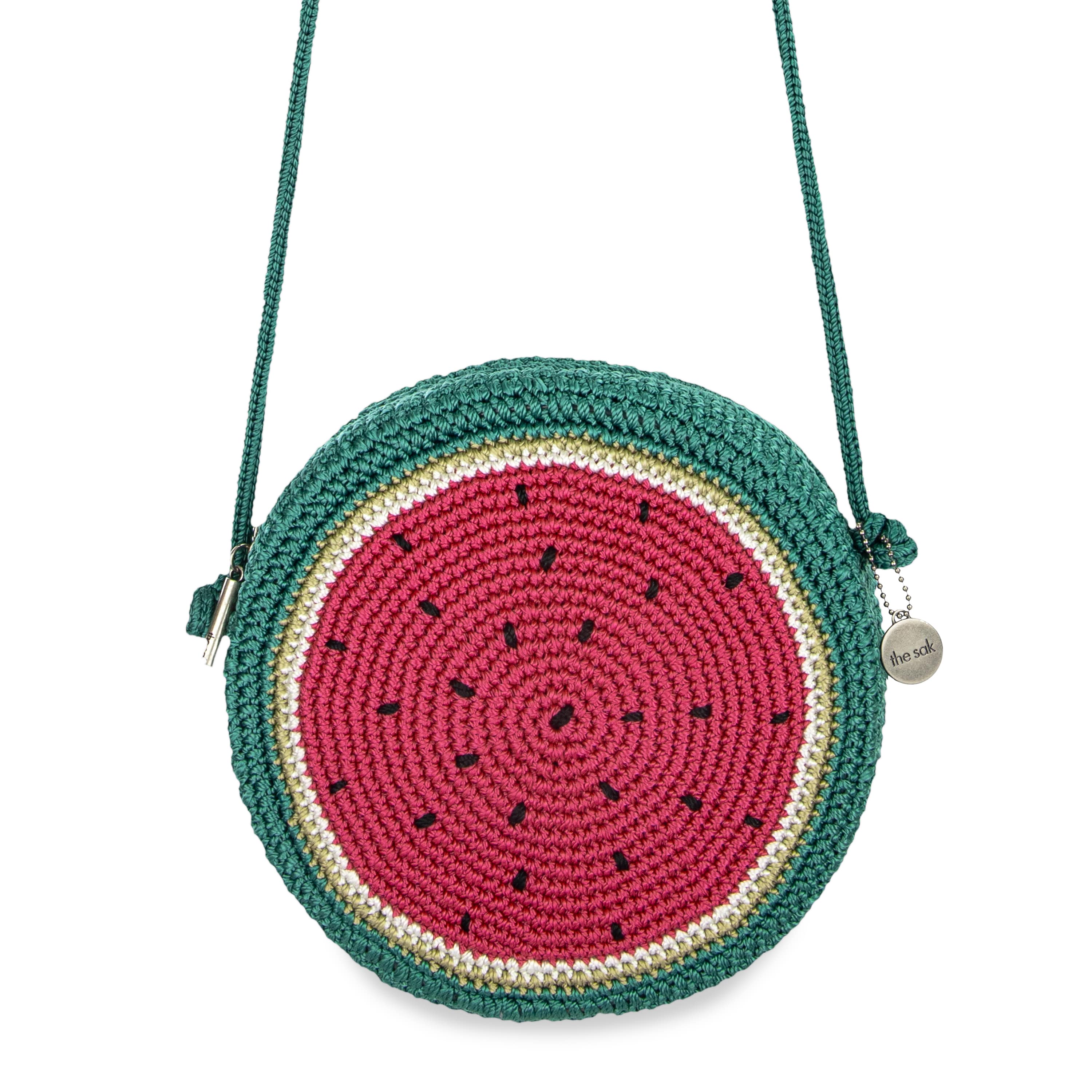 The Sak Kenna Small Crossbody - Hand Crochet - Watermelon