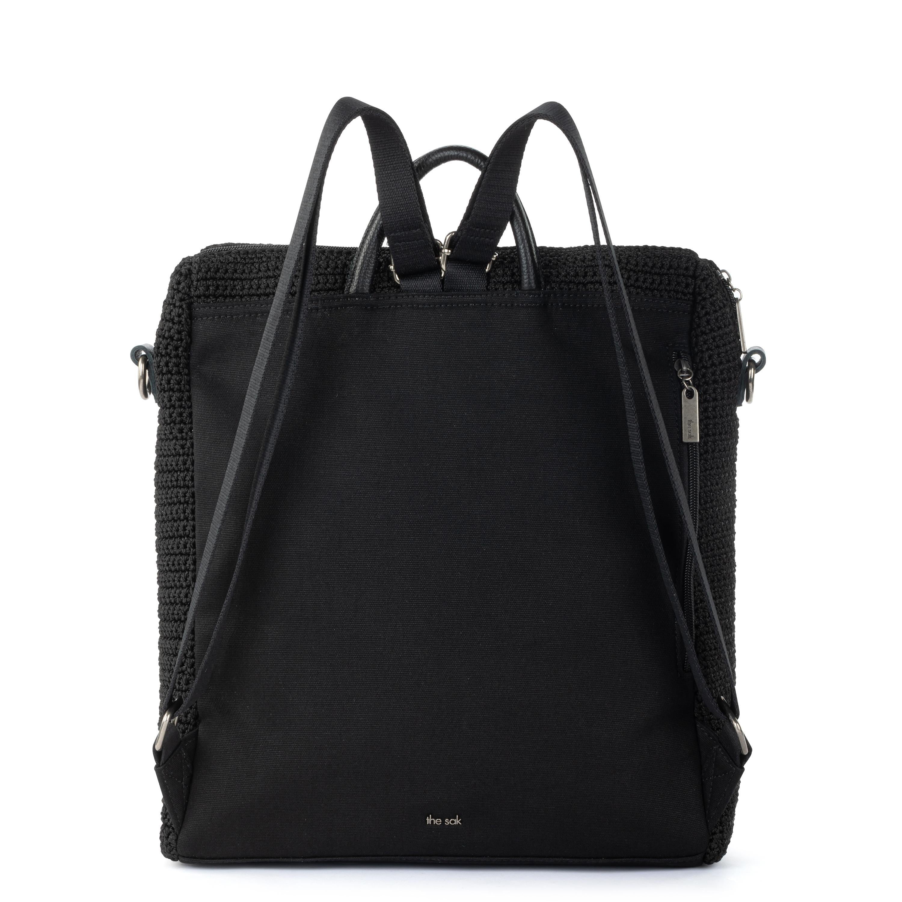 The Sak Los Feliz Backpack - Hand Crochet - Black