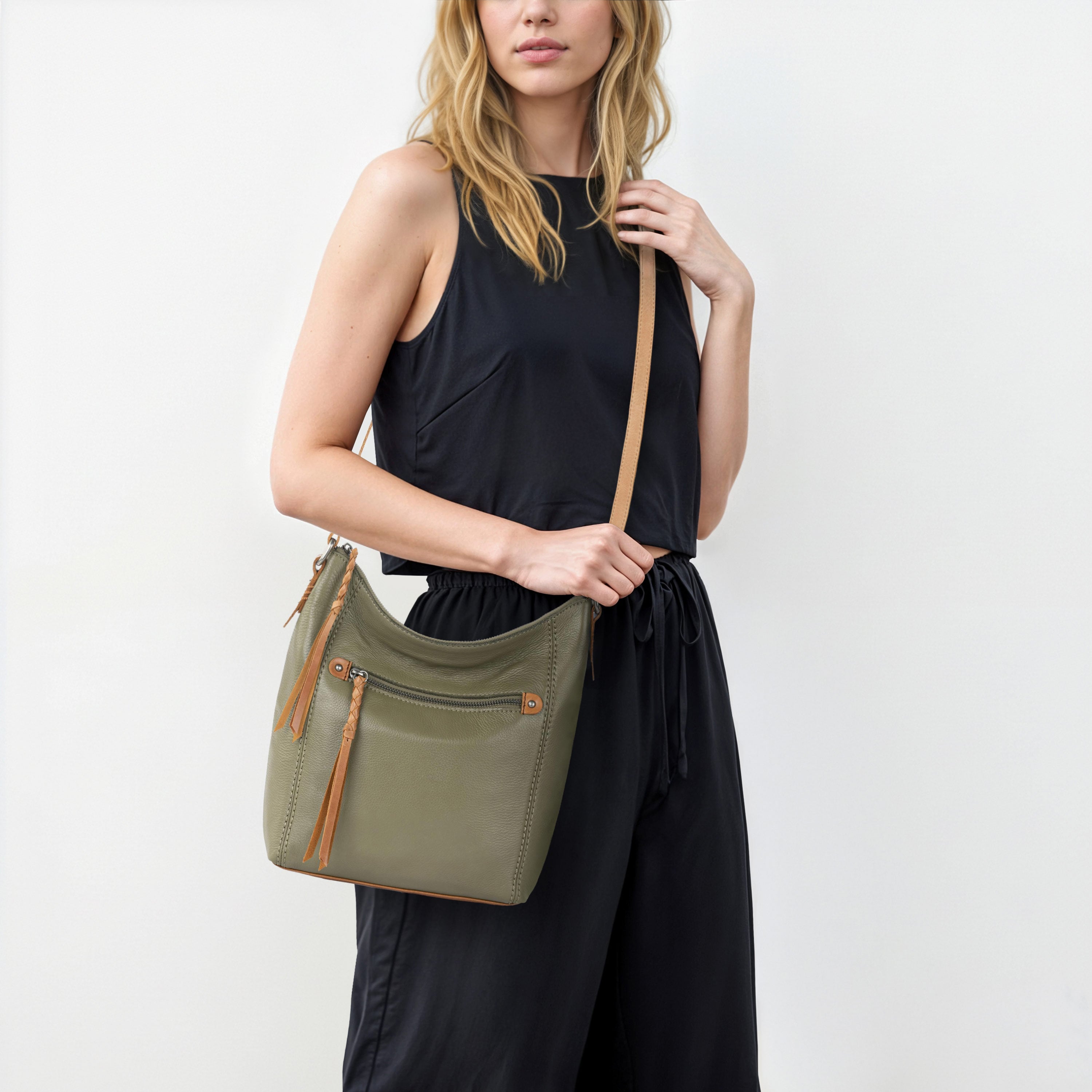 The Sak Ashland Crossbody - Leather - Loden