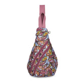 Sakroots On The Go Sling Backpack - EcoTwill - Mulberry Butterfly Bloom