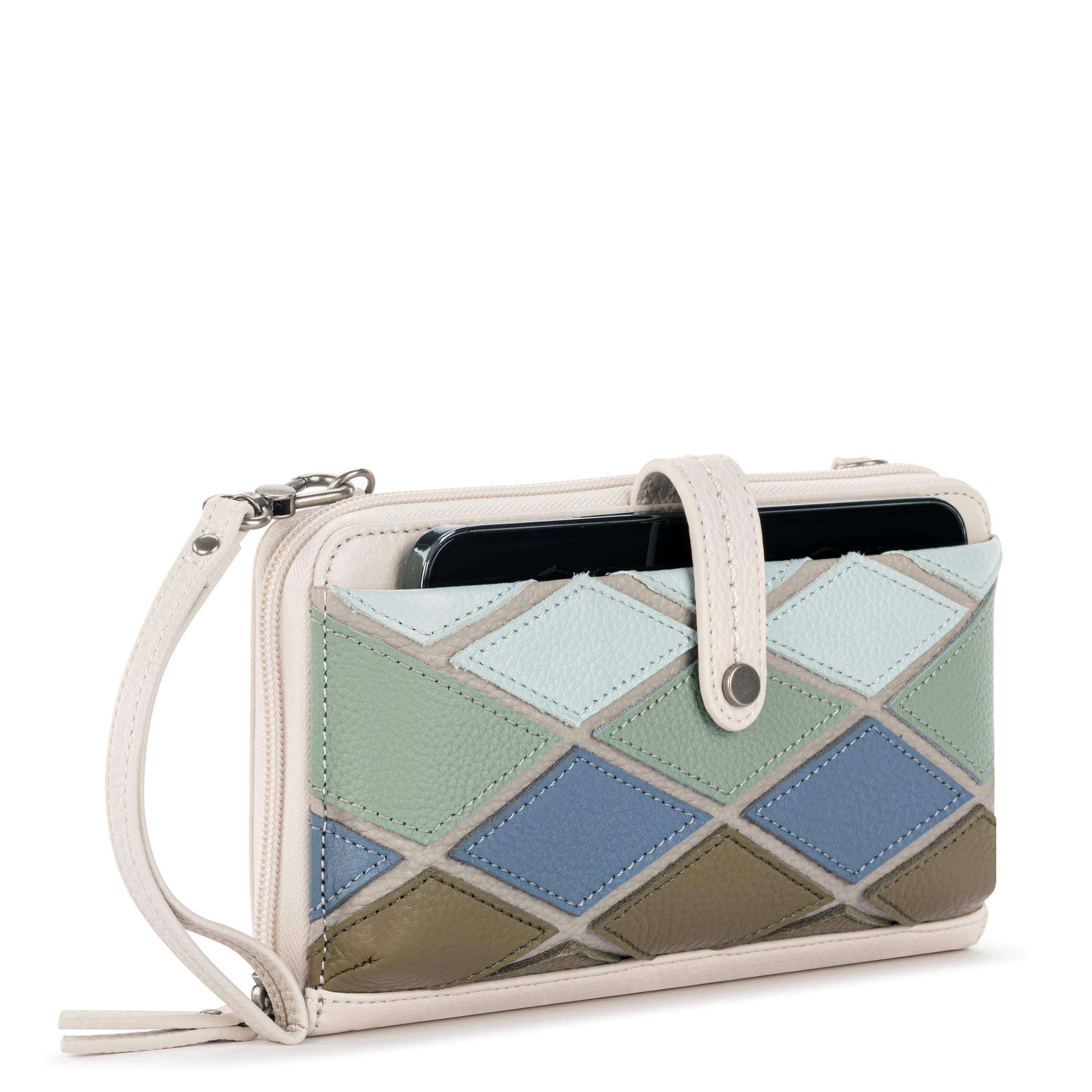 The Sak Iris Smartphone Wallet - Leather - Loden Multi Patch