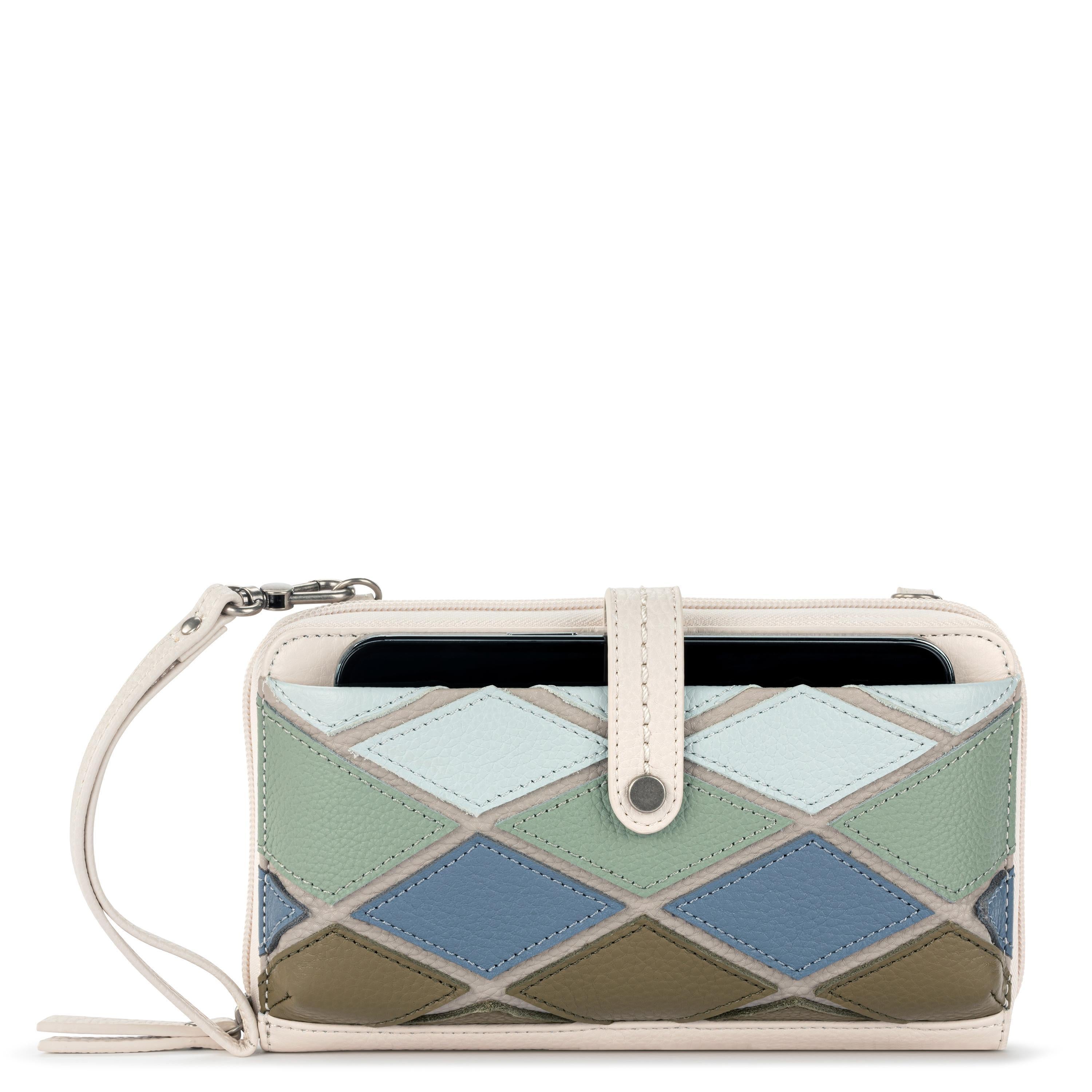 The Sak Iris Smartphone Wallet - Leather - Loden Multi Patch