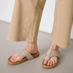The Sak Everly Sandal - Leather - Sand