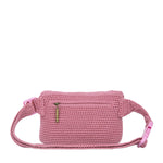 The Sak Caraway Small Belt Bag - Hand Crochet - Pink Cherries